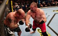 Tank Abbott swings at